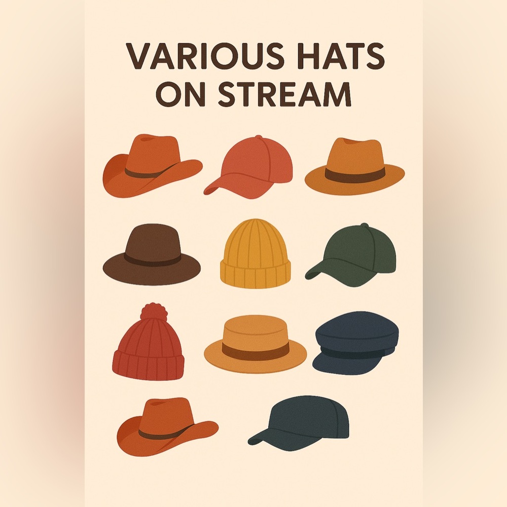 Hats shown in LIVE SHOW